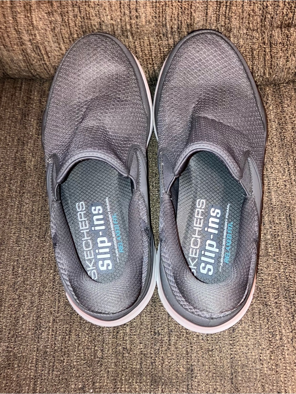 Skechers Relaxed Fit Equalizer 6.0 Stoaver Mens Gray Sneakers Shoes 9.5